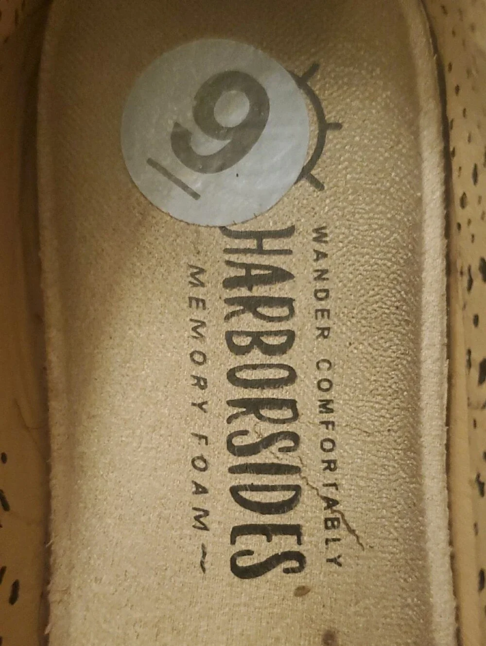 Harborsides White Ballet Flats with Silver Ring Accent